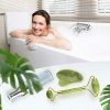 Jade Roller and Gua Sha Face Facial Roller for Face Massager Tool