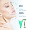 Jade Roller and Ice Roller 2 In 1 Set - Premium Face Roller and Jade Roller