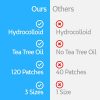 Acne Patches (120 Pack), Hydrocolloid Acne Patch with Tea Tree Oil