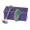 Jade Roller for Face, Jade Roller Massager Healing Crystals Set