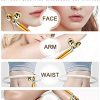 2-in-1 Gold Beauty Stick 24K Facial Face Massager, 3D Roller Electric