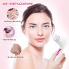 Facial Brush, Waterproof Facial Cleansing Brush 4-in-1 Set