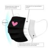 50PC Black Disposable Face Mask For Adults With Designs Cute