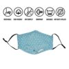 3 Pack 3-Layer Fashion Protective, Reusable Cotton Fabric