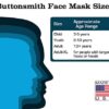 Buttonsmith Black Adult XL Cotton Adjustable Face Mask