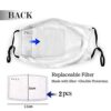 Adjustable Face Mask Knuckle Up Masks Replaceable Filter Balaclavas Black