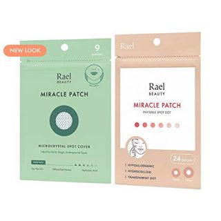 Rael Acne Pimple Healing Patch - Microneedle Acne Spot, Absorbing Cover