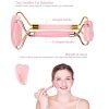 Jade Roller Rose Quartz Roller for Facial Toning, Massage, Anti-Aging
