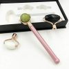 PIXNOR Jade Roller Natural Facial Jade Stone Quartz Facial Roller