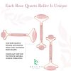 Rose Quartz Facial Roller - Best Face Roller and Skincare Tool