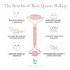 Rose Quartz Facial Roller - Best Face Roller and Skincare Tool