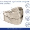 100% Silk Lined Cloth Face Masks (S/M) - 3 Color Set
