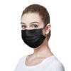 LUXSENZ Black Disposable Face Masks Breathable Dust Mask