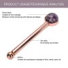 Jade Roller For Face,Round Head Face Roller Massager Skin