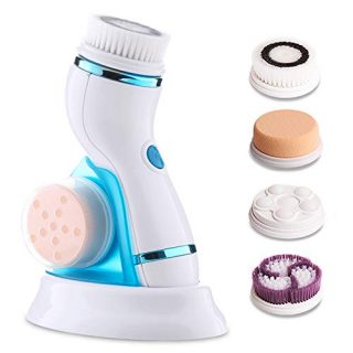 Facial Cleansing Brush, Waterptoof Rechargeable Electric Face Spin