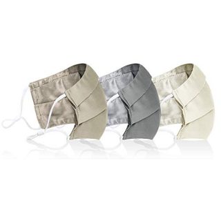 100% Silk Lined Cloth Face Masks (S/M) - 3 Color Set