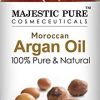 Majestic Pure Moroccan Argan Oil for Hair, Face, Nails, Beard & Cuticles