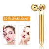 Face Massager Roller, 24k Facial Golden Pulse Electric 3D Roller