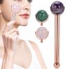 Jade Roller For Face,Round Head Face Roller Massager Skin