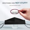 Black Mask Disposable Face Masks Breathable Dust Filter