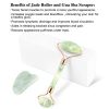 imoocare Jade Roller Anti aging Natural Roller for Face and Gua Sha Massage