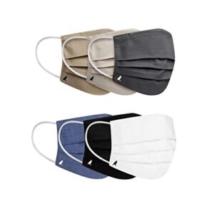 Pack of 6, PALE MALE BOX Pleated Design Fabric Face Masks
