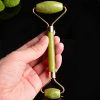 PIXNOR Jade Roller Gua Sha Set,Jade Massager Facial Roller