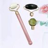 PIXNOR Jade Roller Natural Facial Jade Stone Quartz Facial Roller