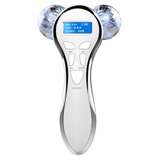4D Microcurrent Facial Massager Roller, Electric Face Lift