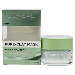L'OrÃal Paris Skincare Pure-Clay Face Mask with Eucalyptus
