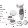 Facial Cleansing Brush, FLYMEI IPX7 Waterproof Facial Brush 7-in-1 Set