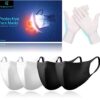 Ultra Protective Cloth Face Mask and Gloves Equipment, 3 Ply Protection