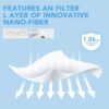 Face Masks, 3 Layer, Adult, Blue, 50 packs come with independent box packages