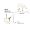 Jade Face Roller, Face Gua Sha Scraper Facial Natural Stone Massager