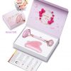 Real Jade Roller, Rose Quartz Roller and Gua Sha Massage Tool