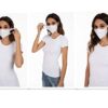 3D Disposable Mask for Adults, Elastic Cloth Ear Straps Breathable Face Mask