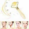 PIXNOR Jade Roller Natural Facial Jade Stone Quartz Roller Vibrating