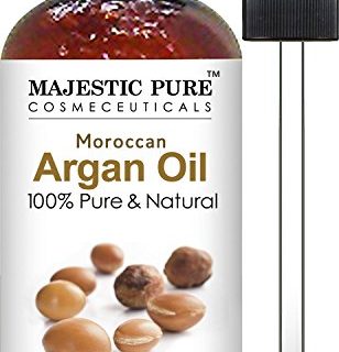 Majestic Pure Moroccan Argan Oil for Hair, Face, Nails, Beard & Cuticles