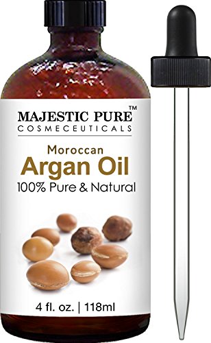 Majestic Pure Moroccan Argan Oil for Hair, Face, Nails, Beard & Cuticles