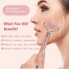 2-IN-1 Electric Jade Roller Facial Massager, Vibrating Face Roller