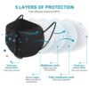 KN95 Face Mask, 60pcs Vibeey Individually Wrapped Cup Dust Mask