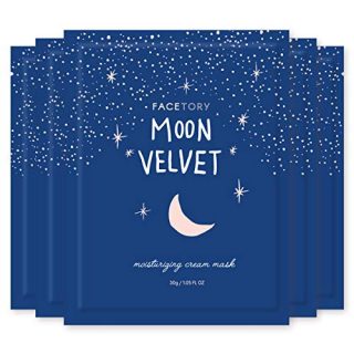 FaceTory Moon Velvet Moisturizing Cream with Jojoba Oil Sheet Mask - Moisturizing