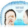 Ebanel Bundle of 15-Pack Collagen Face Mask, Hyaluronic Acid Peptide Serum