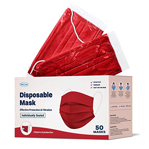 WeCare Disposable Face Mask Individually Wrapped