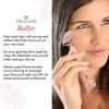 Jade Roller - Rose Quartz Roller and Gua Sha set - Anti Aging Facial Roller