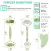 2 Pack Jade Face Roller Massager, Jade Facial Roller Skin Roller for Face