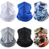 6 Pieces Summer UV Protection Face Cover Neck Gaiter Bandana
