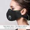 Dust mask with Filter,Sports Face Mask, 2 Filters and 2 Valves Included