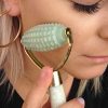Skin Massage Roller"Jade Stone" for Face & Body: Facial Lines, Neck, Arms