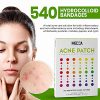 Acne Patches for Face - Hydrocolloid Bandages (540 Count) Pimple Patch